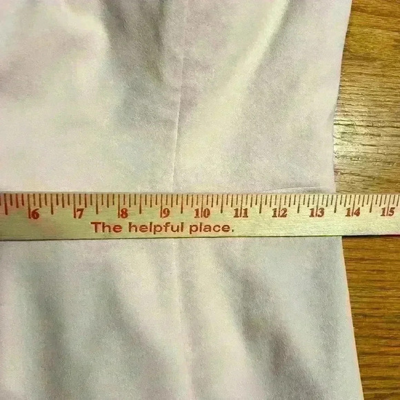 Azazie Pale Pink Bridesmaid Dress Size A6 Ruffle Scoop Neck Side Slit Flattering - Picture 8 of 9